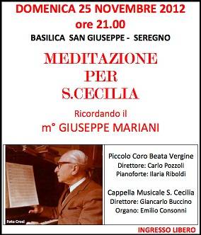 Locandina Concerto per il maestro Giuseppe Mariani
